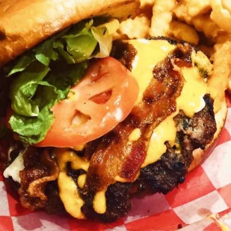 Indulge in Our Cheddar Burger