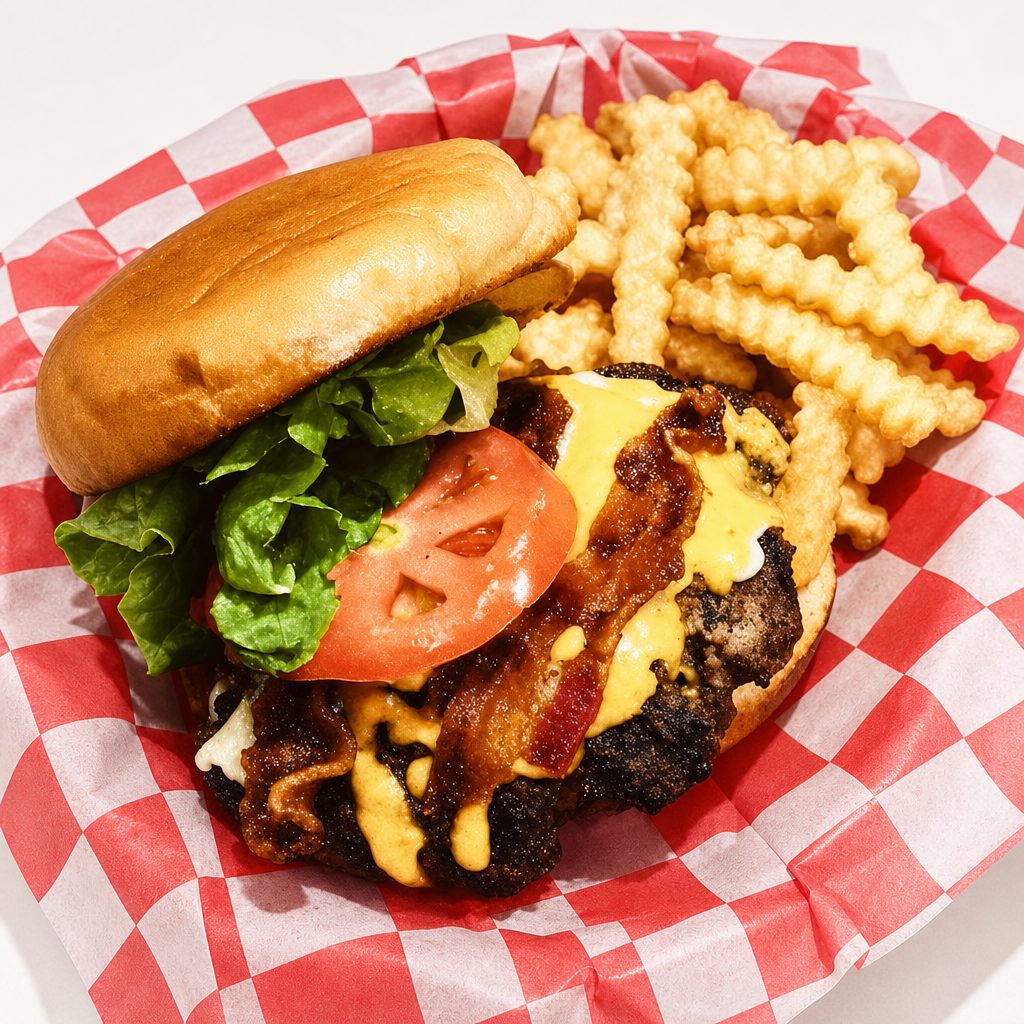 Old Fashioned Cheddar Burger.