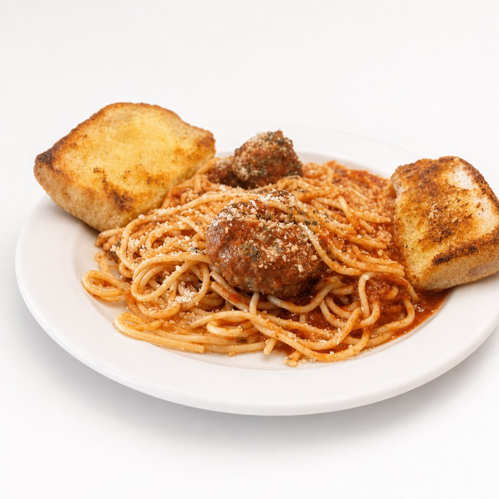 Spaghetti and Meatballs Pasta.