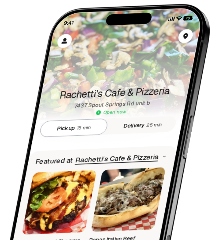 Rachetti's Cafe & Pizzeria app preview