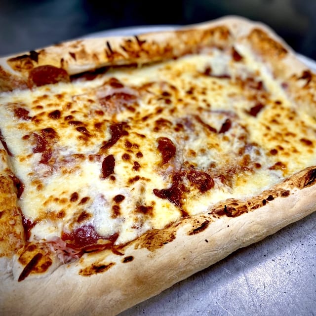 Mama's Home Style Sicilian Pizza.