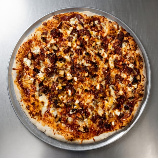 BBQ Chicken Pizza.